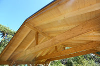 Carport of wood