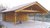 Carport with saddle roof