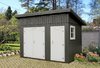 Modern garden shed - gray - Eve