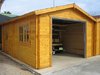 wood garage with saddle roof-sales