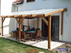 Construction timber patio roof 1