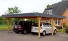 Carport Hipped roof Leimholz